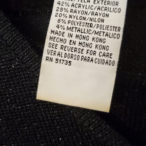 Women Sag  Harbor Woman sz 2x  Black / sparkle - Picture 2 of 6